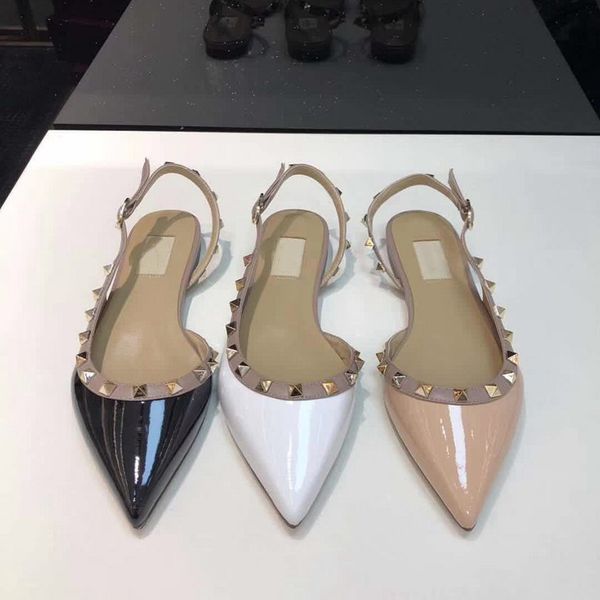 fashionable calf leather sandals luxury popular rivets nude black white high heels ladies pointed flat shoes comfortable 6.5cm 9.5cm
fashionable calf leather sandals luxury popular rivets nude black white high heels ladies pointed flat shoes comfortable 6.5cm 9.5cm