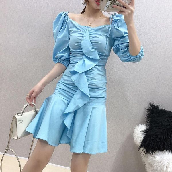 2020 summer dress fashion slim-fit puff sleeve dresses new female ruffled high waist bandage mini dress green, Black;gray
2020 summer dress fashion slim-fit puff sleeve dresses new female ruffled high waist bandage mini dress green, Black;gray