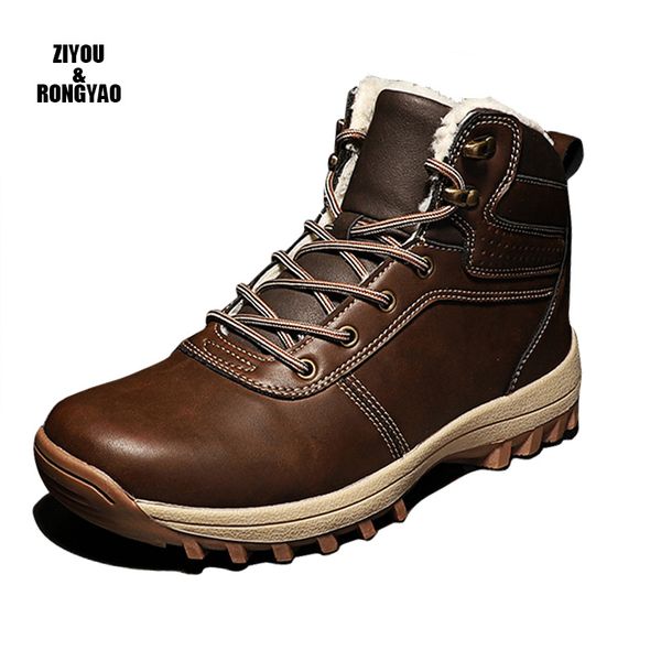 agsan men boots couple men's winter warm snow boots mens fur plush high ankle sneakers work shoes men botas lace up, Black
agsan men boots couple men's winter warm snow boots mens fur plush high ankle sneakers work shoes men botas lace up, Black