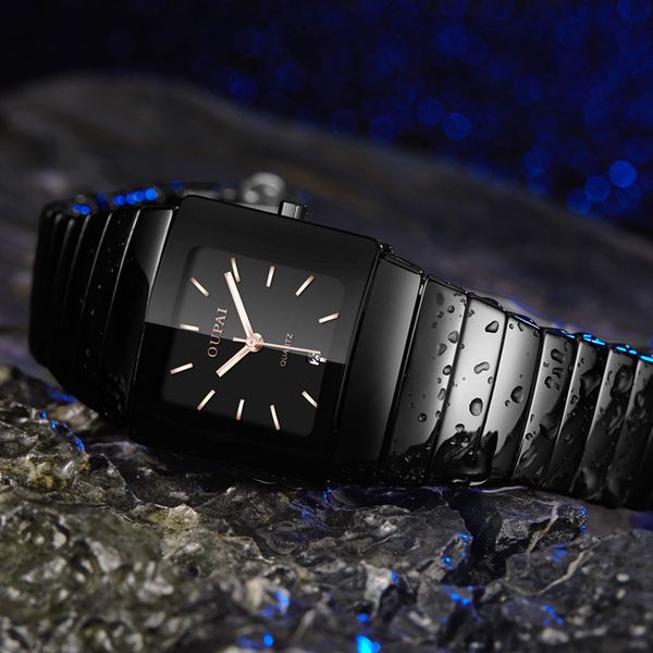 oupai black ceracmic rectangle men watch with calendar business tonneau luminous hands water resistant couple watch t200112, Slivery;brown
oupai black ceracmic rectangle men watch with calendar business tonneau luminous hands water resistant couple watch t200112, Slivery;brown