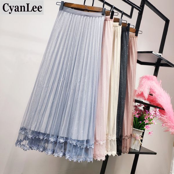 cyanlee women skirt 2020 long metallic silver maxi pleated skirt midi high waist elascity casual party befree, Black
cyanlee women skirt 2020 long metallic silver maxi pleated skirt midi high waist elascity casual party befree, Black