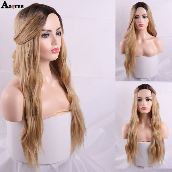 azqueen long water wave mix brown women wigs with bangs heat resistant synthetic wigs for women african american, Black
azqueen long water wave mix brown women wigs with bangs heat resistant synthetic wigs for women african american, Black