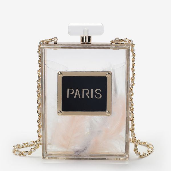 women luxury acrylic women casual perfume bottle handbags wallet party toiletry wedding clutch evening bag chain transparent bag
women luxury acrylic women casual perfume bottle handbags wallet party toiletry wedding clutch evening bag chain transparent bag