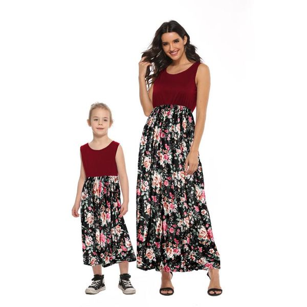 family look floral matching mother daughter vest dresses mommy and me clothes high waist mom mum mama baby women girls dress, Blue
family look floral matching mother daughter vest dresses mommy and me clothes high waist mom mum mama baby women girls dress, Blue