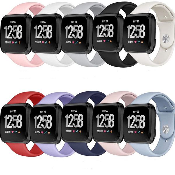 soft silicone strap replacement wristband sport band for fitbit versa smart watch women and men
soft silicone strap replacement wristband sport band for fitbit versa smart watch women and men