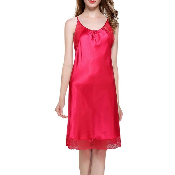 new women o neck lace satin lingerie sleepwear sleeveless sling night dress babydoll nightgown nightdress chemise nightwear, Black;red
new women o neck lace satin lingerie sleepwear sleeveless sling night dress babydoll nightgown nightdress chemise nightwear, Black;red