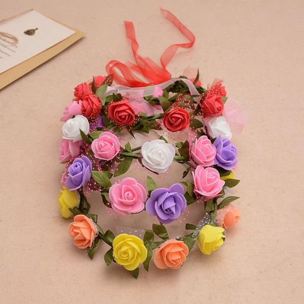 wholesale- 2016 artificial women bohemian rose flower kids wreath party wedding floral with ribbon adjustable hair accessories headband
wholesale- 2016 artificial women bohemian rose flower kids wreath party wedding floral with ribbon adjustable hair accessories headband