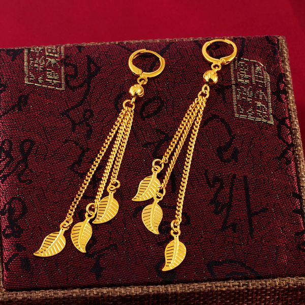 long leaf pattern drop earrings 18k yellow gold filled eye-catch charm womens dangle earrings gift, Silver
long leaf pattern drop earrings 18k yellow gold filled eye-catch charm womens dangle earrings gift, Silver