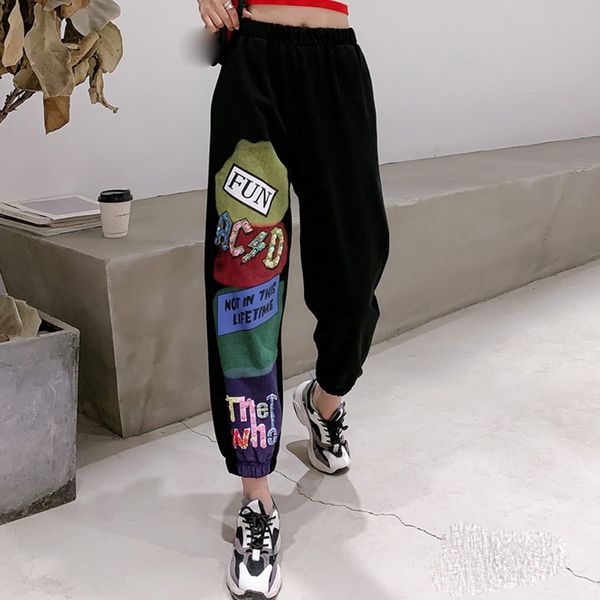 весна свободные брюки женские блестки sweatpants негабаритные хип-хоп граффити стрит письмо досуг брюки женщины полиэстер брюки, Black;white
весна свободные брюки женские блестки sweatpants негабаритные хип-хоп граффити стрит письмо досуг брюки женщины полиэстер брюки, Black;white