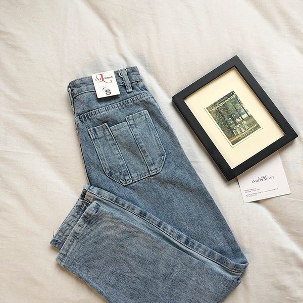 vintage side stripes women jeans high waist blue denim pants
vintage side stripes women jeans high waist blue denim pants