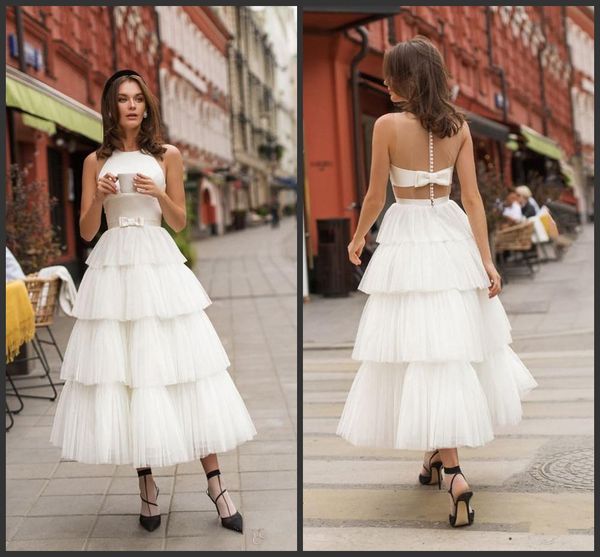 2020 new elegant tea length short white tulle wedding dresses beach princess vestido de novia camo wedding gown cheap
2020 new elegant tea length short white tulle wedding dresses beach princess vestido de novia camo wedding gown cheap