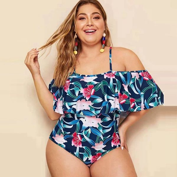 xl-4xl ruffled print swimsuit women off shoulder one piece swimwear plus size bathing suit plus size women swimsuit female 2020, White;black
xl-4xl ruffled print swimsuit women off shoulder one piece swimwear plus size bathing suit plus size women swimsuit female 2020, White;black