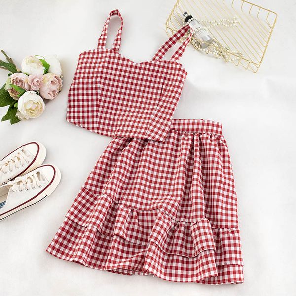 two piece dress heliar pieces outfits women elastic crop and skirts plaid pleated tank skirt sets 2021 summer, White
two piece dress heliar pieces outfits women elastic crop and skirts plaid pleated tank skirt sets 2021 summer, White