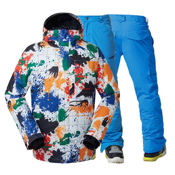 high gs men snow jackets + ski pants outdoor sports snowboarding suit sets waterproof windproof skiing clothing snow wear
high gs men snow jackets + ski pants outdoor sports snowboarding suit sets waterproof windproof skiing clothing snow wear