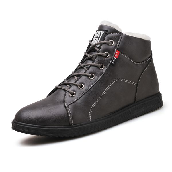 bonjean 2019 autumn winter leather ankle snow men boots shoes with fur plush warm male casual boot sneakers, Black
bonjean 2019 autumn winter leather ankle snow men boots shoes with fur plush warm male casual boot sneakers, Black