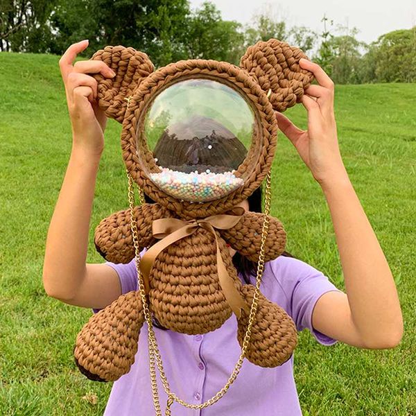 cub bag women's handmade bag acrylic transparent cartoon small backpack animal cute
cub bag women's handmade bag acrylic transparent cartoon small backpack animal cute