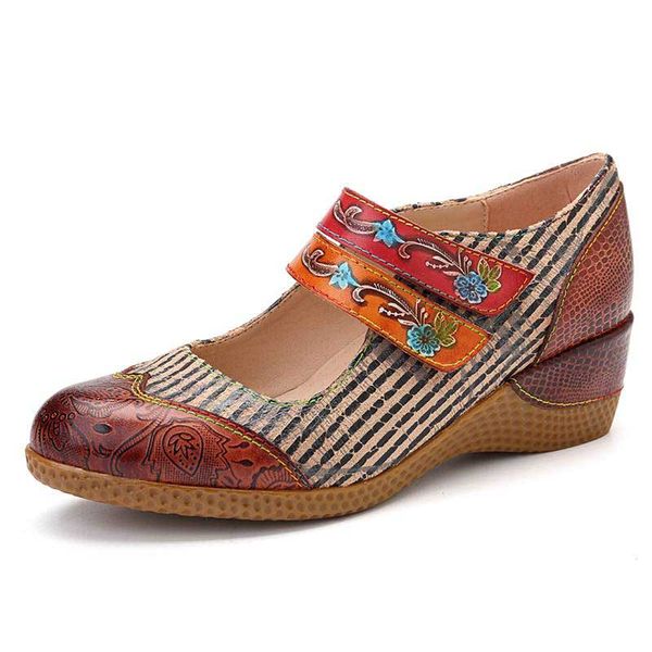 retro flowers pattern genuine leather splicing black stripes stone pattern hook loop pumps for women spring woman shoes
retro flowers pattern genuine leather splicing black stripes stone pattern hook loop pumps for women spring woman shoes