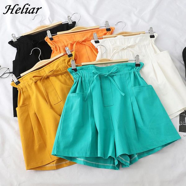 heliar shorts femme solid lady short drawstring panties elastic shorts femme with pocket casual 2019 summer beach, White;black
heliar shorts femme solid lady short drawstring panties elastic shorts femme with pocket casual 2019 summer beach, White;black