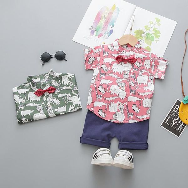 2 шт. / компл. детский костюм мальчик рубашка + шорты бабочка слон стенд воротник с коротким рукавом для 0-3 лет дети детская одежда набор, White
2 шт. / компл. детский костюм мальчик рубашка + шорты бабочка слон стенд воротник с коротким рукавом для 0-3 лет дети детская одежда набор, White