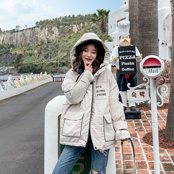 workwear down cotton-padded jacket women's winter and autumn cotton coat 2019 new coat thick cotton korean loose oversize, Black
workwear down cotton-padded jacket women's winter and autumn cotton coat 2019 new coat thick cotton korean loose oversize, Black