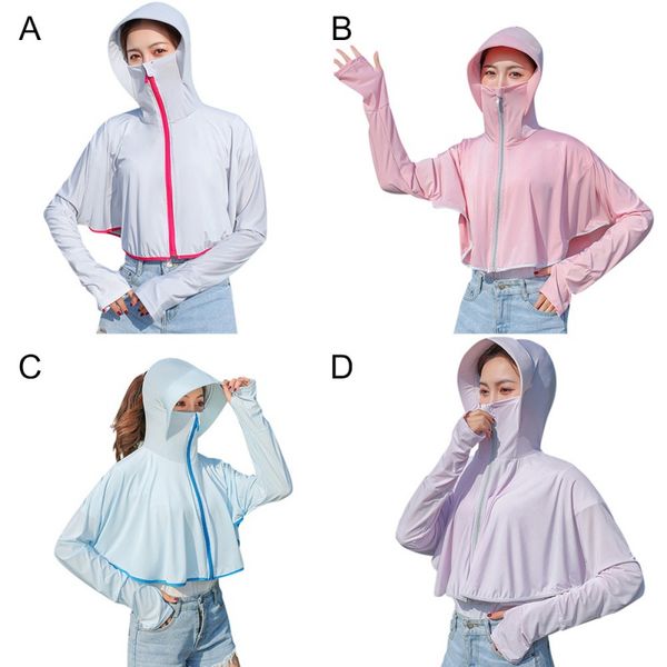 fashion women long sleeve shirt sun hat uv transparent sunscreen clothing women beach wear sun protection cover-ups, Gray;blue
fashion women long sleeve shirt sun hat uv transparent sunscreen clothing women beach wear sun protection cover-ups, Gray;blue