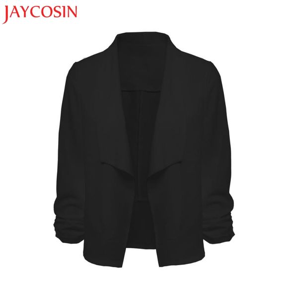klv women 3/4 sleeve open front short cardigan suit jacket work office coat jacket for office, Black;brown
klv women 3/4 sleeve open front short cardigan suit jacket work office coat jacket for office, Black;brown