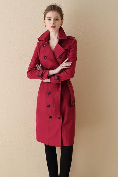 women's trench coats gabardine long windbreaker belt waterproof new english style autumn winter solid color british double breasted a11, Tan;black
women's trench coats gabardine long windbreaker belt waterproof new english style autumn winter solid color british double breasted a11, Tan;black