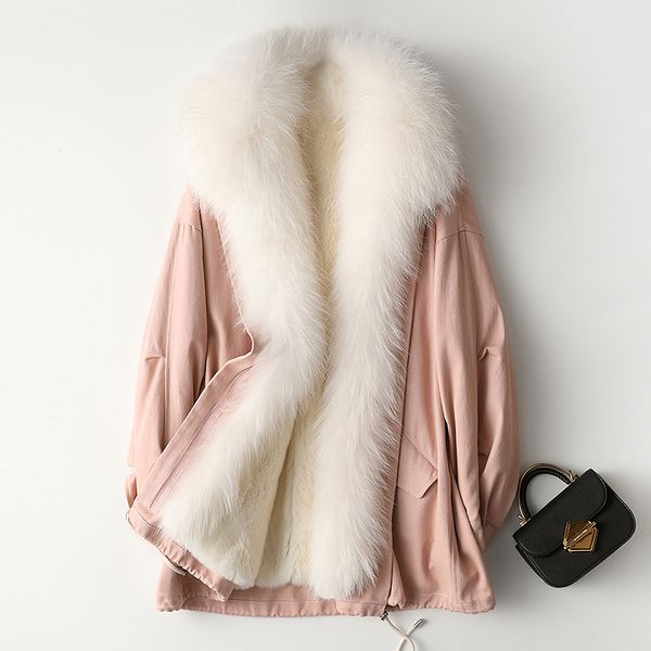 2019 new style fur lining removable thick warm fur coat women parka with big raccon collar, Black
2019 new style fur lining removable thick warm fur coat women parka with big raccon collar, Black