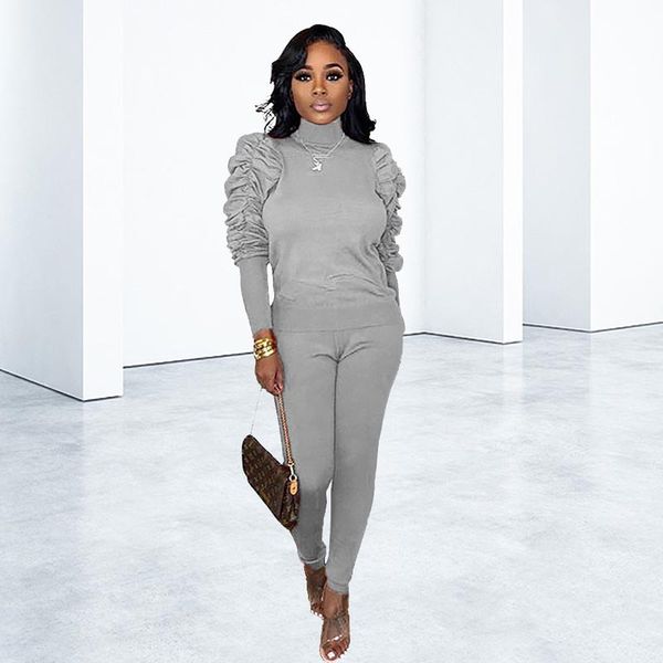 women sets 2020 autumn winter pleated long sleeve pullovers and pencil pants tracksuits polyester two pics matching sets, White
women sets 2020 autumn winter pleated long sleeve pullovers and pencil pants tracksuits polyester two pics matching sets, White