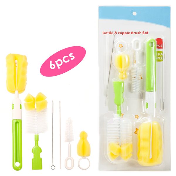 bottle brush 6pcs/set sponge plastic glass milk water cup cleaning feeding bottle dummy nipple pacifier brushes
bottle brush 6pcs/set sponge plastic glass milk water cup cleaning feeding bottle dummy nipple pacifier brushes