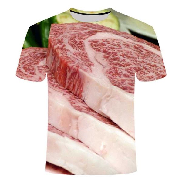 running jerseys summer explosion models 3d printed beef pork chops t-shirt non-mainstream casual men and women with lovers s-6xl, Black;blue
running jerseys summer explosion models 3d printed beef pork chops t-shirt non-mainstream casual men and women with lovers s-6xl, Black;blue
