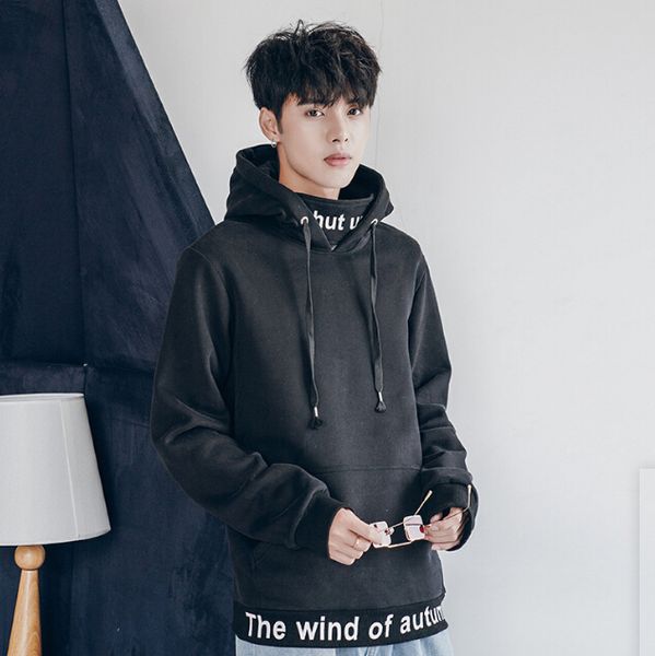 hoodies autumn and winter men's plus velvet warm outdoor fashion trend self-cultivation jacket, Blue;black
hoodies autumn and winter men's plus velvet warm outdoor fashion trend self-cultivation jacket, Blue;black