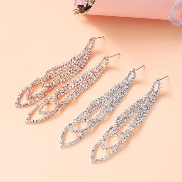 europe and america daily life women's ear stud accessories bright rhinestone inlay tassel earring claw chain auricular needle, Silver
europe and america daily life women's ear stud accessories bright rhinestone inlay tassel earring claw chain auricular needle, Silver