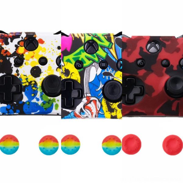 hnar0 camouflage silicone protective skin joystick & caps stick grip thumb for xbox one controller case protector green black cover
hnar0 camouflage silicone protective skin joystick & caps stick grip thumb for xbox one controller case protector green black cover