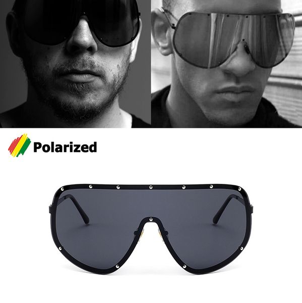 jackjad 2018 fashion oversized shield polarized sunglasses goggles cool rivets brand design windproof sun glasses, White;black
jackjad 2018 fashion oversized shield polarized sunglasses goggles cool rivets brand design windproof sun glasses, White;black