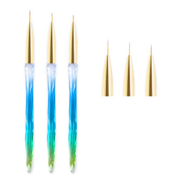 3pcs/set soft head handheld diy manicure painting durable nail art brushes salon acrylic glitter handle drawing pen home
3pcs/set soft head handheld diy manicure painting durable nail art brushes salon acrylic glitter handle drawing pen home
