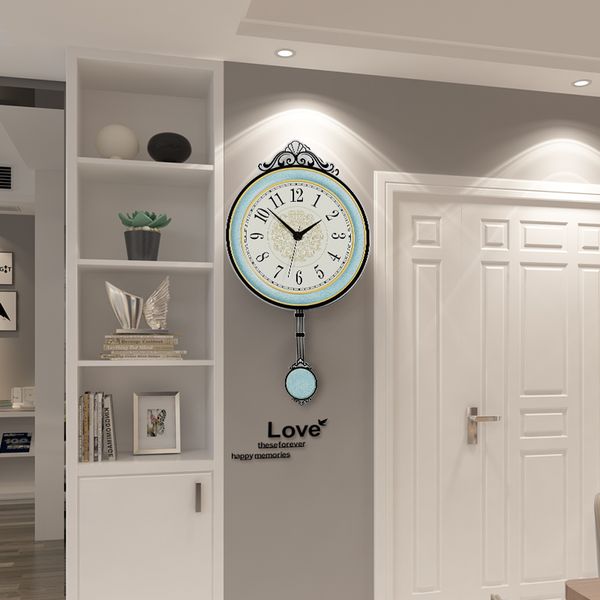 europe style swingable round wall clock modern design hanging clocks living room with wall stickers home decor ing
europe style swingable round wall clock modern design hanging clocks living room with wall stickers home decor ing