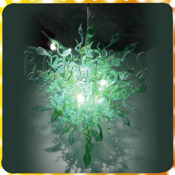 итальянский дизайнер modern art glass green люстра лампы чихули стиль светодиодный источник света 100% ручная работа выдувное стекло люстры