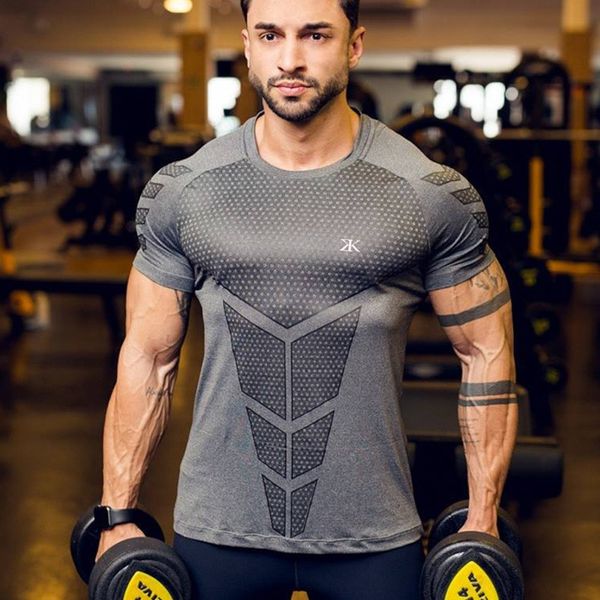 mens running sports t shirts gym fitness training compression skinny t-shirt male crossfit bodybuilding tee brand clothing, Black;blue
mens running sports t shirts gym fitness training compression skinny t-shirt male crossfit bodybuilding tee brand clothing, Black;blue