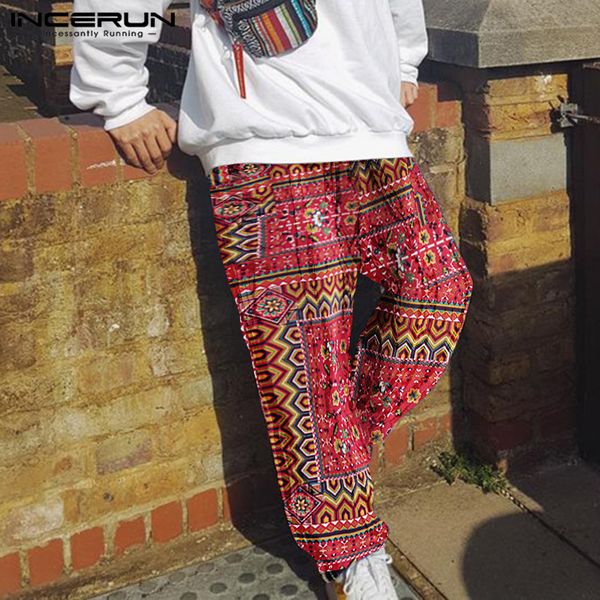 incerun men ethnic style printed elastic waist straight pants fashion retro cotton casual harem trousers men street pants jogger, Black
incerun men ethnic style printed elastic waist straight pants fashion retro cotton casual harem trousers men street pants jogger, Black