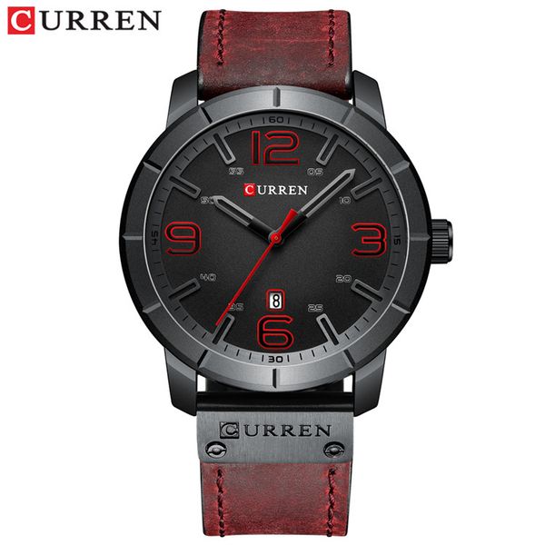 mens watches fashion simple quartz wrist watch curren leather display date red wristwatch for male clock 8327, Slivery;brown
mens watches fashion simple quartz wrist watch curren leather display date red wristwatch for male clock 8327, Slivery;brown