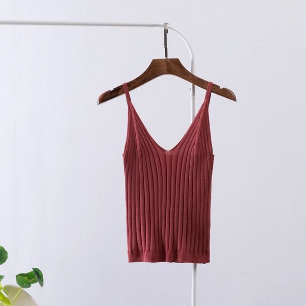 women knitted crop crop sleeveless cropped vest slim sling knitted tank v-neck plain camisole high elastic camis, White
women knitted crop crop sleeveless cropped vest slim sling knitted tank v-neck plain camisole high elastic camis, White