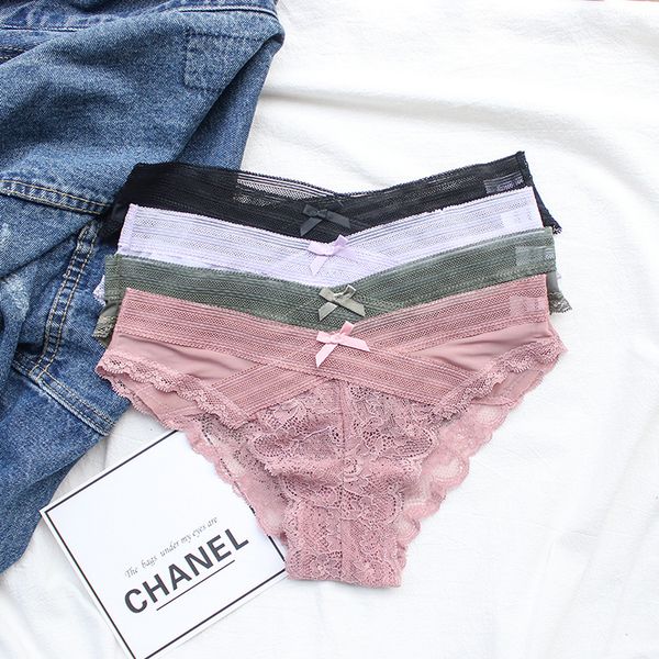 pholeey new cotton woemen's panties tangas women bow lace thong lingerie female underwear intimates g-string -l, Black;white
pholeey new cotton woemen's panties tangas women bow lace thong lingerie female underwear intimates g-string -l, Black;white