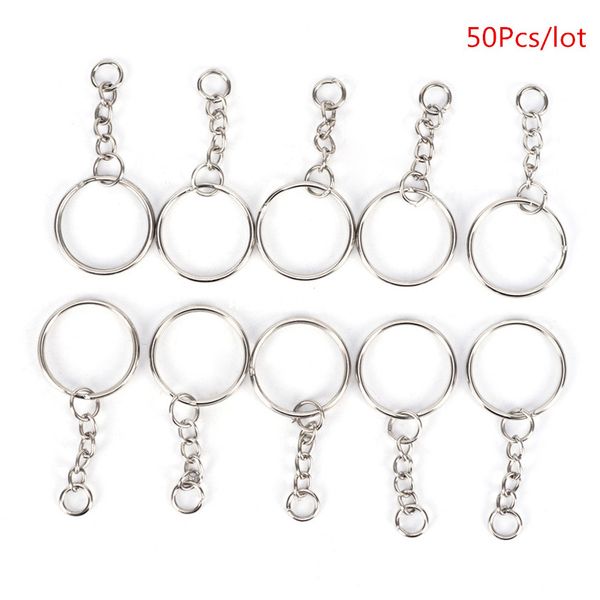 50pcs 25mm keyring polished split ring with short chain key rings silver color keychain women men diy key chains accessories
50pcs 25mm keyring polished split ring with short chain key rings silver color keychain women men diy key chains accessories