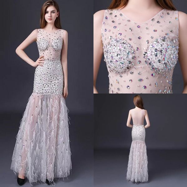 robe de soriee 2019 luxury crystal beading long evening dress elegant mermaid sheer back formal party dress prom gowns customed vestidos, Black;red
robe de soriee 2019 luxury crystal beading long evening dress elegant mermaid sheer back formal party dress prom gowns customed vestidos, Black;red