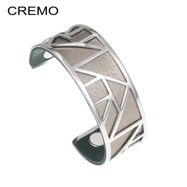 cremo georgette bracelets&bangles for women argent femme stainless steel bijoux jewelry interchangeable leather pyramid bangle, Black
cremo georgette bracelets&bangles for women argent femme stainless steel bijoux jewelry interchangeable leather pyramid bangle, Black
