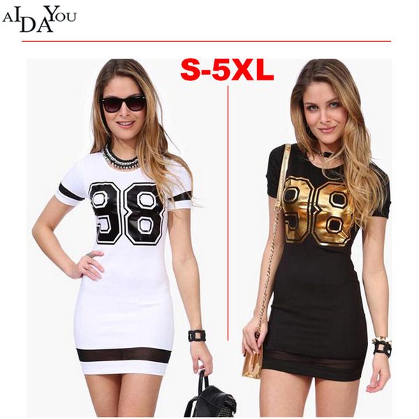 fashion sports dress 98 printed o-neck baseball casual vestidos short sleeve outdoor plus size ouc621, Black;gray
fashion sports dress 98 printed o-neck baseball casual vestidos short sleeve outdoor plus size ouc621, Black;gray