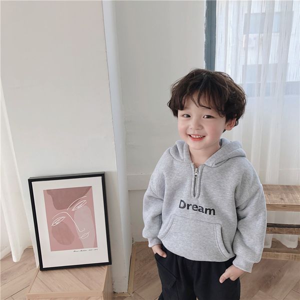 2019 winter new children plush and thickened sweater boys and girls long sleeve with letter pullover hooded zipper clothes, Black
2019 winter new children plush and thickened sweater boys and girls long sleeve with letter pullover hooded zipper clothes, Black