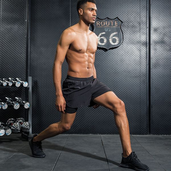 the new men's 2 in 1 running shorts breathable marathon training fitness jogging sports shorts quick dry, Black;blue
the new men's 2 in 1 running shorts breathable marathon training fitness jogging sports shorts quick dry, Black;blue