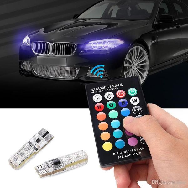 2pcs/pair t10 5050 remote control car led bulb 6 smd multicolor w5w 501 side light bulbs
2pcs/pair t10 5050 remote control car led bulb 6 smd multicolor w5w 501 side light bulbs